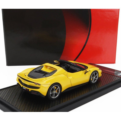 BBR MODELS FERRARI 296 GTS SPIDER 2022 - GIALLO MODENA - YELLOW 1/43