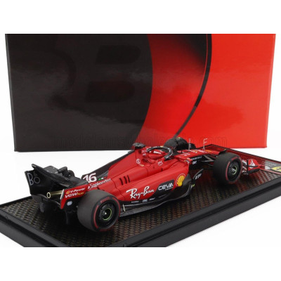 BBR MODELS FERRARI F1  SF-23 TEAM SCUDERIA FERRARI N 16 3rd BELGIUM GP 2023 CHARLES LECLERC - RED BLACK 1/43