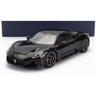 BBR MODELS MASERATI MC20 GLOSS BLACK ROOF 2020 - NERO ENIGMA - BLACK 1/18