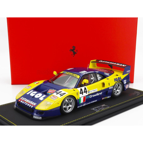 BBR MODELS FERRARI F40 GTE 3.5L TURBO V8 TEAM ENNEA SRL IGOL N 44 24h LE MANS 1996 L.DELLA NOCE - A.OLOFSSON - C.ROSENBLAD - YEL