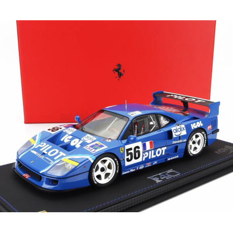 BBR MODELS FERRARI F40 LM 3.5L TURBO V8 TEAM PILOT PEN RACING N 56 24h LE MANS 1996 MICHEL FERTE - OLIVIER THEVENIN - NICOLAS LE