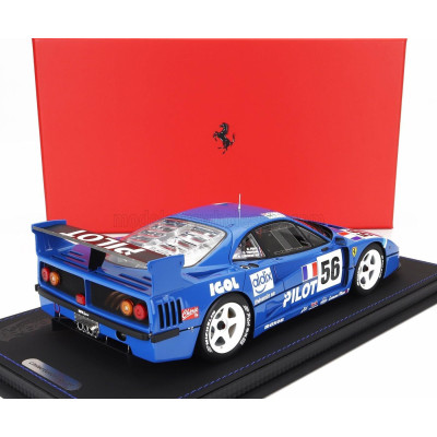 BBR MODELS FERRARI F40 LM 3.5L TURBO V8 TEAM PILOT PEN RACING N 56 24h LE MANS 1996 MICHEL FERTE - OLIVIER THEVENIN - NICOLAS LE