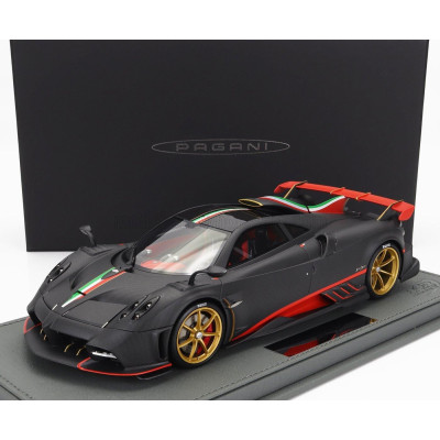 BBR MODELS PAGANI IMOLA 2020 - CON VETRINA - WITH SHOWCASE - CARBON FIBER BLACK 1/18