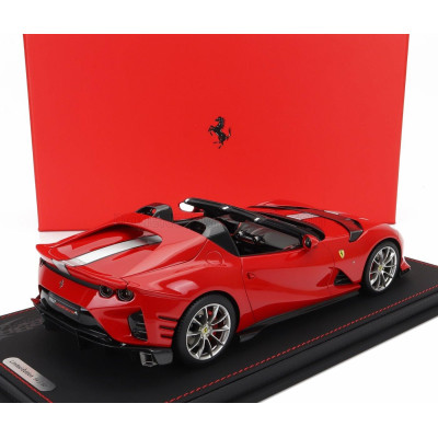BBR MODELS FERRARI 812 COMPETIZIONE A SPIDER 2022 - CON VETRINA - WITH SHOWCASE - ROSSO CORSA 322 - RED 1/18