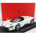 BBR MODELS FERRARI DAYTONA SP3 OPEN ROOF ICONA 2022 - CON VETRINA - WITH SHOWCASE - BIANCO ITALIA - WHITE 1/18