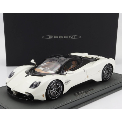 BBR MODELS PAGANI UTOPIA 2022 - CON VETRINA - WITH SHOWCASE - BIANCO PERLA - WHITE 1/18