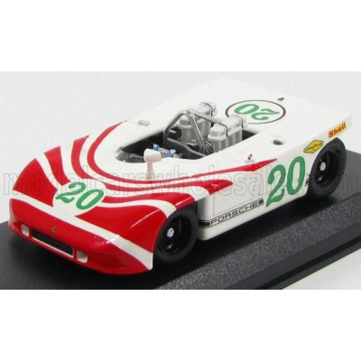 BEST MODEL PORSCHE 908/3 N 20 TARGA FLORIO 1970 ELFORD - HERRMANN - WHITE RED 1/43