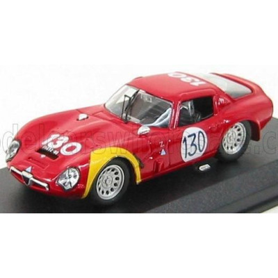 BEST MODEL ALFA ROMEO TZ2 N 130 TARGA FLORIO 1966 BIANCHI - BUSSINELLO - RED 1/43