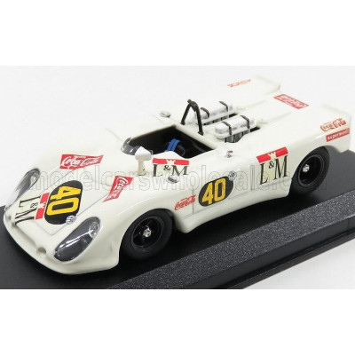 BEST MODEL PORSCHE 908/2 FLUNDER SPIDER N 40 TEMPORADA 1970 DECADENET - PAIRETTI - WHITE 1/43