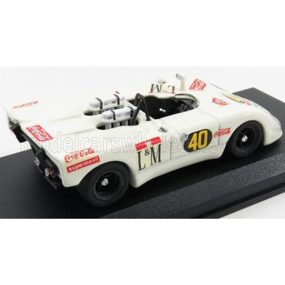 BEST MODEL PORSCHE 908/2 FLUNDER SPIDER N 40 TEMPORADA 1970 DECADENET - PAIRETTI - WHITE 1/43