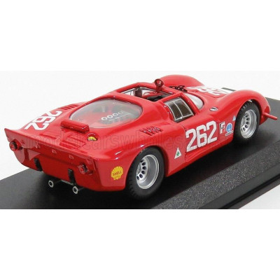 BEST MODEL ALFA ROMEO 33.2 N 262 TARGA FLORIO 1969 VACCARELLA - DE ADAMICH - RED 1/43