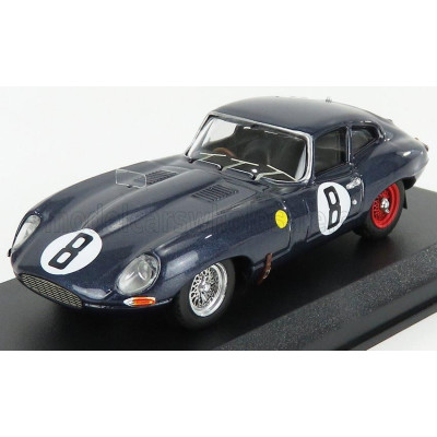 BEST MODEL JAGUAR E-TYPE COUPE 3.8L S6 TEAM M.CHARLES N 8 24h LE MANS 1962 M.CHARLES - J.COUNDLEY - BLUE 1/43
