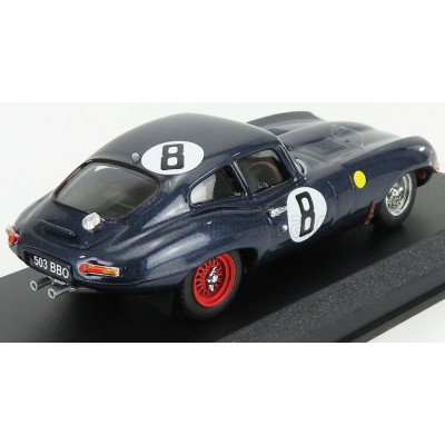 BEST MODEL JAGUAR E-TYPE COUPE 3.8L S6 TEAM M.CHARLES N 8 24h LE MANS 1962 M.CHARLES - J.COUNDLEY - BLUE 1/43
