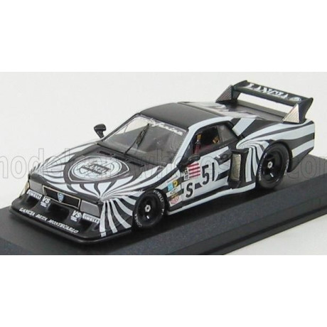 BEST MODEL LANCIA BETA MONTECARLO SILVERSTONE 1979 N 51 PATRESE - BLACK WHITE 1/43