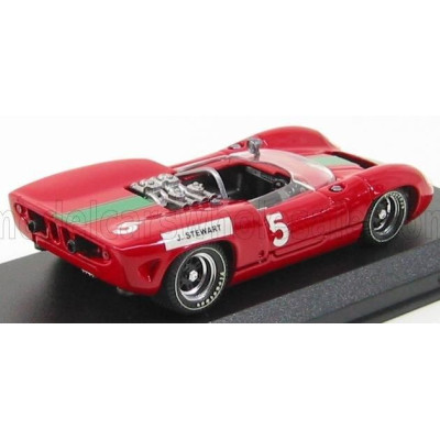 BEST MODEL LOLA T70 SPIDER N 5 BRANDS HATCH 1965 J.STEWART - RED GREEN 1/43