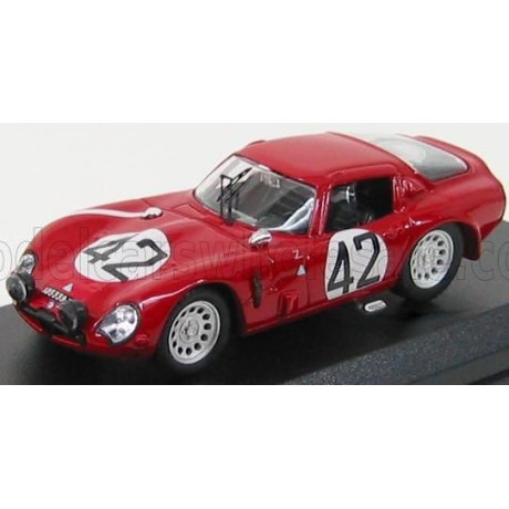 BEST MODEL ALFA ROMEO TZ2 N 42 24h LE MANS 1965 ZUCCOLI - GEKY - RED 1/43
