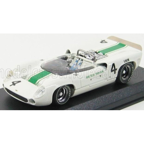 BEST MODEL LOLA T70 SPIDER N 4 OULTON PARK 1965 D.HULME - WHITE GREEN 1/43