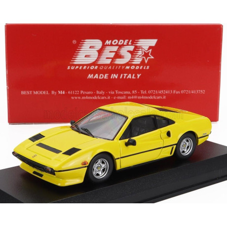 BEST MODEL FERRARI 208 GTB TURBO 1980 - YELLOW 1/43