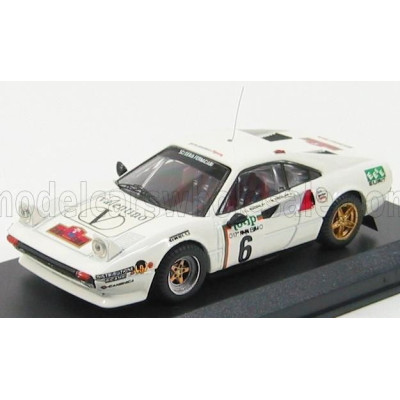 BEST MODEL FERRARI 308 GTB N 6 RALLY ELBA 1985 ROGGIA - ERCOLANI - WHITE 1/43