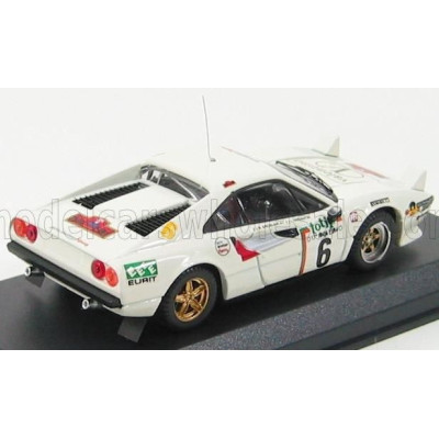 BEST MODEL FERRARI 308 GTB N 6 RALLY ELBA 1985 ROGGIA - ERCOLANI - WHITE 1/43