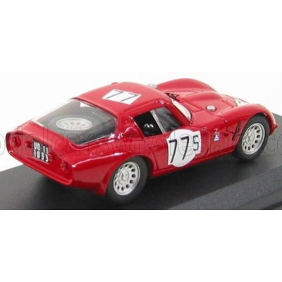 BEST MODEL ALFA ROMEO TZ2 N 77 NURBURGRING 1966 L.BIANCHI - H.SCHULTZ - RED 1/43