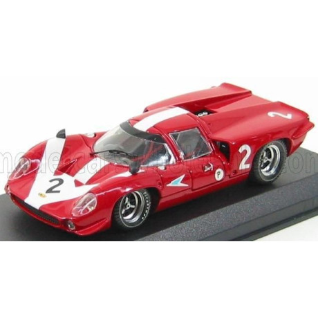 BEST MODEL LOLA T70 COUPE N 2 BRANDS HATCH 1967 SURTEES - HOBBS - RED WHITE 1/43