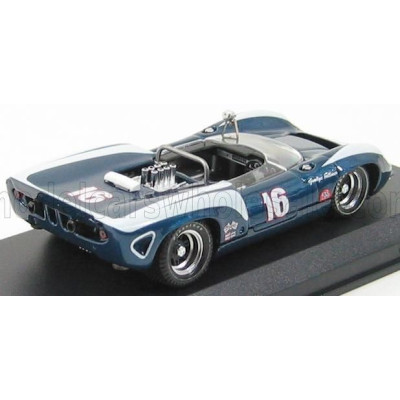BEST MODEL LOLA T70 SPIDER N 16 RIVERSIDE 1967 G.FOLLMER - BLUE MET WHITE 1/43