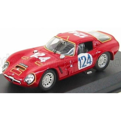 BEST MODEL ALFA ROMEO TZ2 N 124 TARGA FLORIO 1967 SANGRI-LA - FEDERICO - RED 1/43