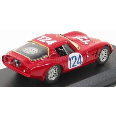 BEST MODEL ALFA ROMEO TZ2 N 124 TARGA FLORIO 1967 SANGRI-LA - FEDERICO - RED 1/43