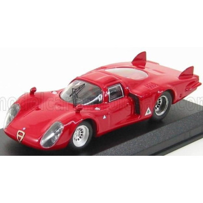 BEST MODEL ALFA ROMEO 33.2 CODA LUNGA PROVA 1968 - RED 1/43