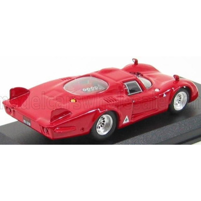 BEST MODEL ALFA ROMEO 33.2 CODA LUNGA PROVA 1968 - RED 1/43