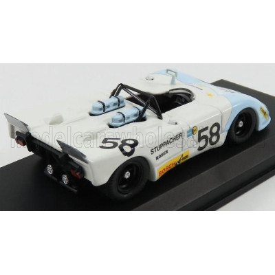 BEST MODEL PORSCHE FLUNDER N 58 24h LE MANS 1972 ROSER - STUPPACHER - WHITE LIGHT BLUE 1/43