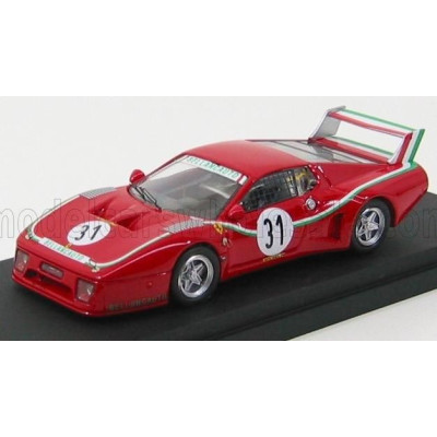 BEST MODEL FERRARI 512BB LM N 31 MONZA 1980 VIOLATI - DINI - RED 1/43