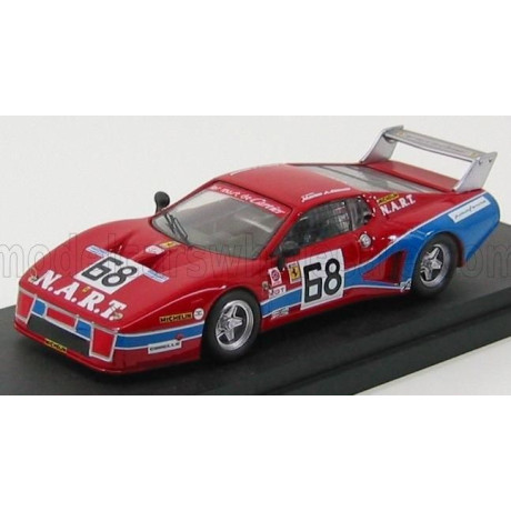 BEST MODEL FERRARI 512 BB LM NART N 68 DAYTONA 1979 TULLIUS - BEDARS - RED BLUE 1/43