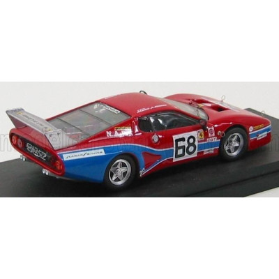 BEST MODEL FERRARI 512 BB LM NART N 68 DAYTONA 1979 TULLIUS - BEDARS - RED BLUE 1/43