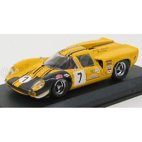 BEST MODEL LOLA T70 COUPE N 7 BRANS-HATCH 1969 CRAFT - LIEDDEL - YELLOW BLACK 1/43
