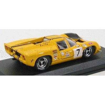 BEST MODEL LOLA T70 COUPE N 7 BRANS-HATCH 1969 CRAFT - LIEDDEL - YELLOW BLACK 1/43