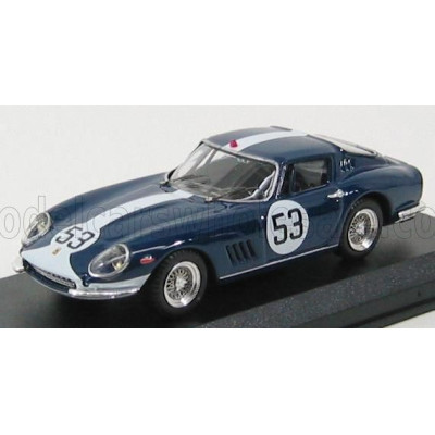 BEST MODEL FERRARI 275 GTB N 53 MONZA 1967 VESTEY GASPAR - BLUE 1/43