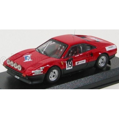 BEST MODEL FERRARI 308 GTB N 19 RALLY ST CERGUE 1982 JAQUILLARD - RED 1/43