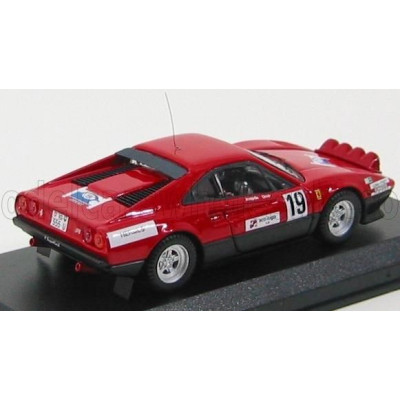 BEST MODEL FERRARI 308 GTB N 19 RALLY ST CERGUE 1982 JAQUILLARD - RED 1/43