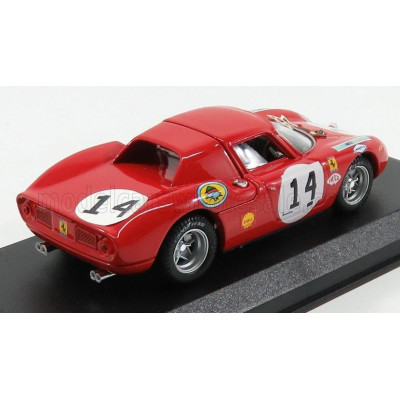 BEST MODEL FERRARI 250LM 3.3L V12 TEAM NORTH AMERICAN RACING TEAM N.A.R.T. N 14 24h LE MANS 1968 M.GREGORY - C.KLOB - RED 1/43