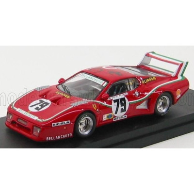 BEST MODEL FERRARI 512BB LM N 79 24h LE MANS 1980 DINI - VIOLATI - MICAN - RED 1/43
