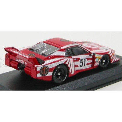 BEST MODEL LANCIA BETA MONTECARLO TURBO TEAM LANCIA CORSE N 51 24h LE MANS 1980 B.DARNICHE - H.HEYER - T.FABI - RED WHITE 1/43