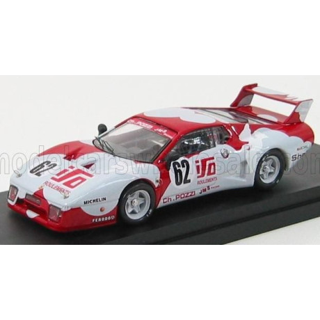 BEST MODEL FERRARI 512BB LM 4.9L TEAM JMS CHARLES POZZI 3M N 62 24h LE MANS 1979 J.C.ANDRUET - S.DINI - RED GREY 1/43