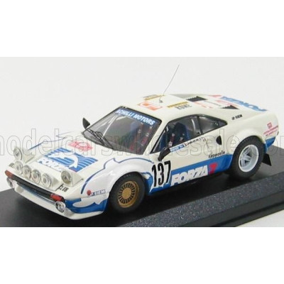 BEST MODEL FERRARI 308 GTB GR N 137 RALLY MONTECARLO 1982 ZAMBORLINI - NENES - WHITE BLUE 1/43