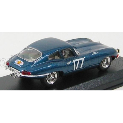 BEST MODEL JAGUAR E-TYPE COUPE N 177 TOUR DE FRANCE 1963 CARDI - KLUKASZEWSKI - BLUE MET 1/43