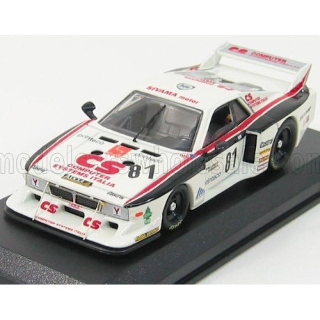BEST MODEL LANCIA BETA COUPE MONTECARLO N 81 MONZA 1982 CASONI - CASTELLANO - WHITE BLACK 1/43