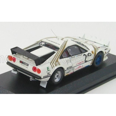 BEST MODEL FERRARI 308GTB VALENTINO N 2 MONZA 1984 WALDEGAARD - WHITE 1/43