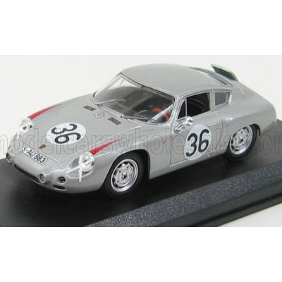 BEST MODEL PORSCHE 1600GS ABARTH N 36 LE MANS 1961 LINGE - PON - SILVER 1/43