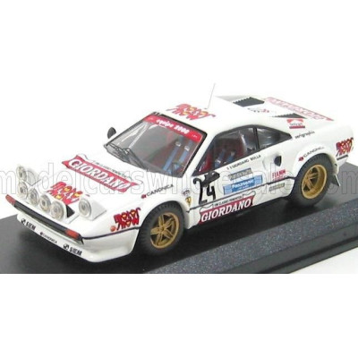 BEST MODEL FERRARI 308 GTB GR.4 N 24 RALLY DELLA LUNA 1980 GIORDANO - BOLLA - WHITE 1/43